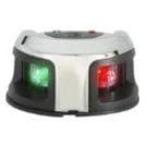 Light navigation oval 1NM LED SS bi colour vertical mount pair for 12m boat