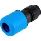 Coupler 20 mm PE pipe to 15 mm copper pipe (plastic)