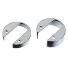 Backplate suits panel 12-22 mm Dia. 50 mm cut out SS316 tumbled finish for 11.06.0138 / 11.06.0144
