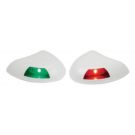 Navigation stbd+port white flat mount 12V stealth series LED light set