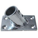 Stanchion base 45 deg. 1 rectangular SS316
