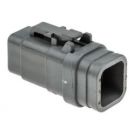 Kit plug for DTM 6 cavity Deutsch connector for 20-24 AWG wire Kits contains housing only. (pack of 5pc)