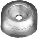Anode rudder Zn 1 Kg OD 110 mm with steel insert bolt-on