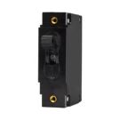 Breaker C series 50A 1 pole Black 240VAC 80VDC White actuator