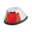Navigation bicolour 12V chromed flat mount light