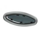 Porthole PX45 417x155mm cut-out anodized Aluminium frame with mosquito screen CE certified A-III