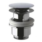Straight waste for glass sink