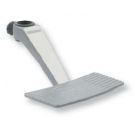 Footrest column mount Dia. 60 mm powder coated silver Aluminium
