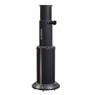 Seat pedestal X4 516mm with height adjust-extended black anodized aluminium