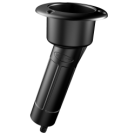 Rod cup holder ABS round top 15 deg drain barb 3/8