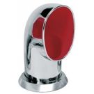 Ventilator cowl TOM316R ID100 mm SS316 with red interior air flow area 78.5 cm2 includes ring & nut