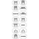 Panel label 713 for battery switch