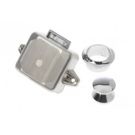 Push lock 54 x 45 x 20 mm White colour plastic