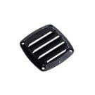 Vent louvred 85 x 85 mm Black plastic