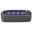 Light blue LED micro 12V horizontal mount SS bezel 0.66W