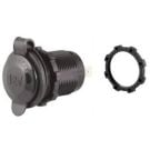 Receptacle 12V Black with ring SeaLink Deluxe series