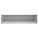 Vent air suction ASVREC50 louvred rectangular anodized Aluminium frame & grill