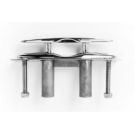 Cleat flush mount SS316 6