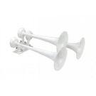Horn air T-0A White 131.2dB 322, 295 & 254Hz triple trumpet L548xW365 mm 10Lpsat 6.8bar suitable for vessel length less than 20m