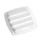 Vent louvred 125 x 125 mm white plastic