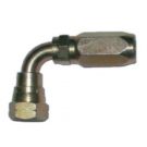 Elbow steel ID 8 mm JIC M9/16 for hydraulic flexible hose