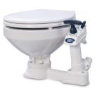 Toilet manual regular with upgraded ceramic bowl