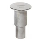 Deck filler CAPWC38S for waste water extraction Dia. 38 mm hose connection Dia. 87 mm cover SS