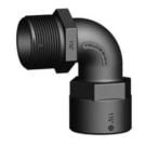 Elbow 90 deg. F-M Black 1-1/2