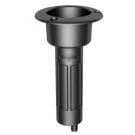 Rod cup holder ABS round top 0 deg. drain barb 3/8