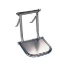 Footrest with mirror polished SS footplate