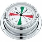 Clock Chrome Dia. 155 Viking Radio Sector White 24Hr Dial Black Hands