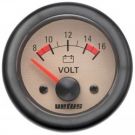 Voltmeter VLT12N cream 12V (10-16V) cut-out Dia. 52 mm