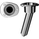Rod cup holder SS316 Oval top 15 deg. rod Drain 3/8