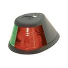 Navigation Light Bi Colour Sidelight Red and Green Horizontal Mount 2NM 12V Black Housing