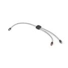 HMLCM RCA Y-Splitter Adapter Male – 2-Channel – 0.3 m (0.98 ft) – White