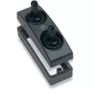 Switch Rocker 1101-BK-TS On/Off 20A Double Exterior Black Contour 1100 Series