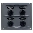 Panel waterproof Black 4 switch
