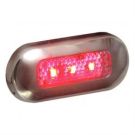 Light LED Oblong Courtesy Red 12V 10W SS316