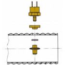 Sensor temperature alarm XHSH for exhaust hose