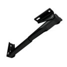 Rakego bracket black B=150mm foldable Al ANZB Anodized