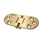 Hinge table 30x71mm polished Brass