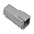 Kit receptacle DTM 4 cavity Deutsch connector for 20-24 AWG wire Kits contains housing only. (pack of 10pc)