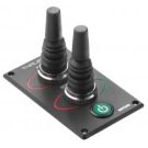 Thruster panel BPJ5D dual joystick with five position (for hydraulic Bow & Stern thruster) & power off switch 12/24V