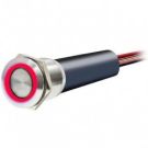 Switch BTASMTSW-H/B On/Off 12V Blue LED Black anodized aluminium programmable (at 12.5/15/17.5/20A) resettable push button