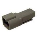 Kit receptacle DT 2 cavity Deutsch connector for 14-18 AWG wire includes housing only (pack of 10pc)