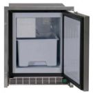 Icemaker 8 kg/day White ice low profile inox 230V 50Hz with 3 side flush mounting frame with freezer compartment