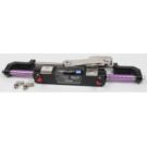Steering cylinder MC300HD2 for kit GF300HD2, 140cc 198mm stroke 22mm shaft dia. left frontal mounting / balanced bull horn type