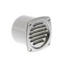 Vent louvred 82 x 82 mm SS304 electro polished