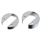 Backplate suits panel 2 - 12 mm Dia. 63.5 mm cut out SS316 tumbled finish for 11.06.0139/ 11.06.0145