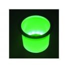Holder drink Green Led lighted with SS rim